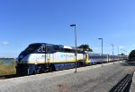 Taken from a parallel walking to the station, I was able to capture this scene of Amtrak San Joaquin Train # 712, enroute from Oakland Jack London Square to Bakersfield, at Antioch-Pittsburg Station. This depot has been on the endangered list for some tim